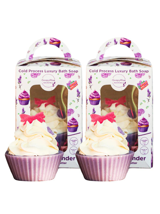 Lavender & Mango Butter Cupcake Soap
