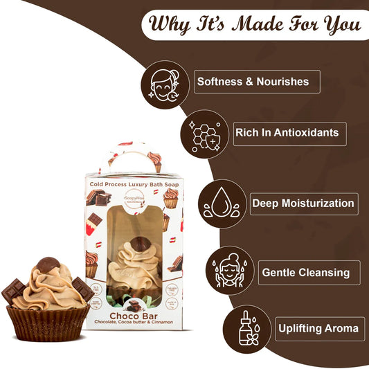 Chocolate & Cocoa Butter Cupcake Soap