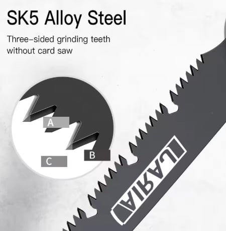 AIRAJ Folding Saw Woodworking Folding hacksaw Multifunction Cutting Wood Sharp Camping Garden Prunch Saw Tree Chopper Knife Hand