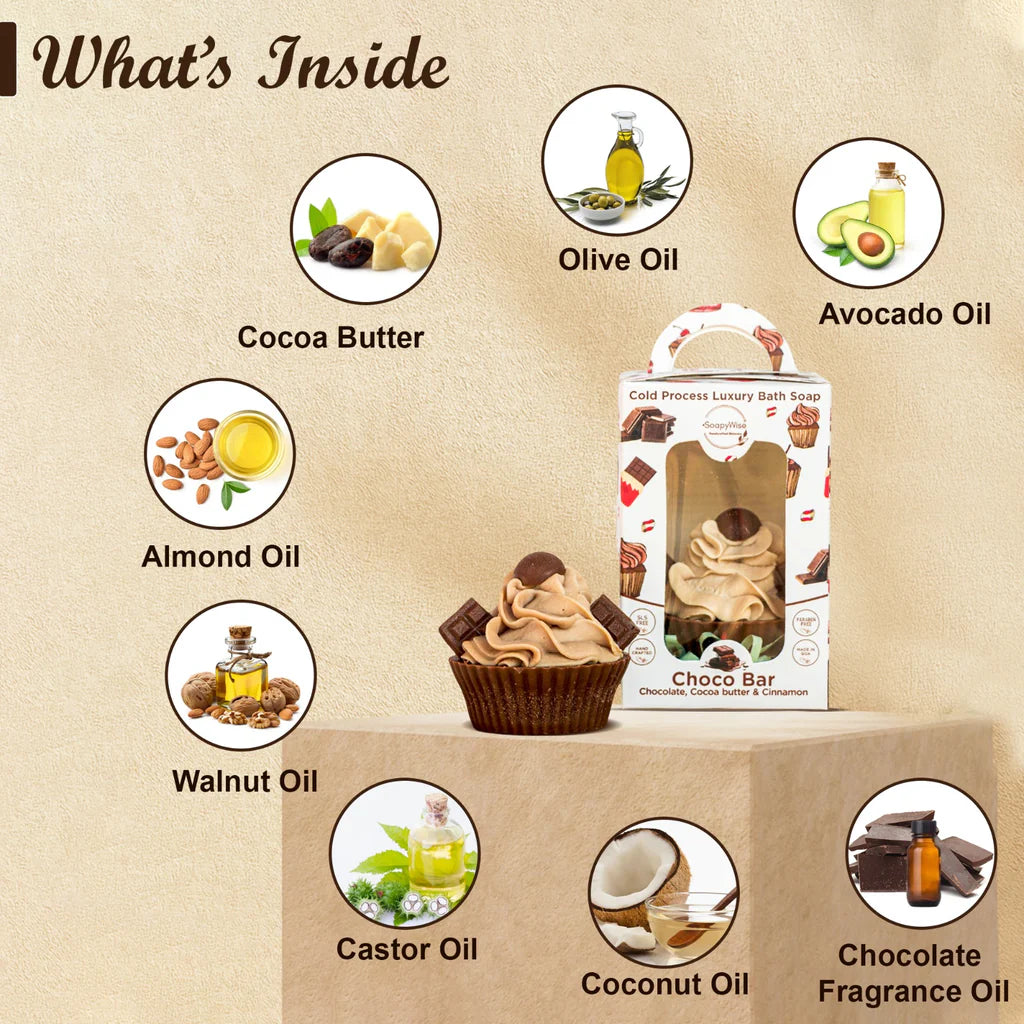 Chocolate & Cocoa Butter Cupcake Soap