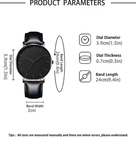 5PCS Set Fashion Mens Sports Watches Man Business Quartz Wristwatch Luxury Leather Bracelet Men Casual Clock Watch