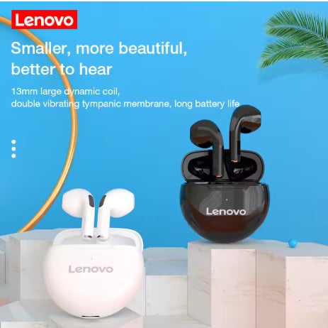 Lenovo LivePods HT38 TWS Bluetooth Earphone Mini Wireless Earbuds with Mic for iPhone Xiaomi Sport Waterproof 9D Stere Headphone