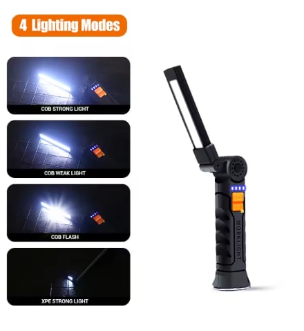 COB LED Work Light Dimmable USB Rechargeable LED