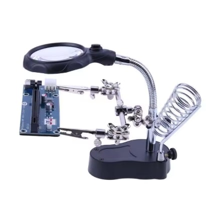 Desktop Magnifier Welding Magnifying Glass LED